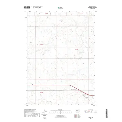 2017 Map of Okaton, 2017 Print