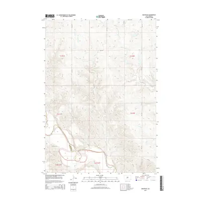 2015 Map of Okaton SE, 2015 Print