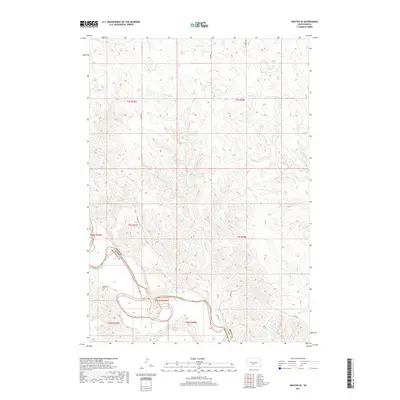 2017 Map of Okaton SE, 2017 Print