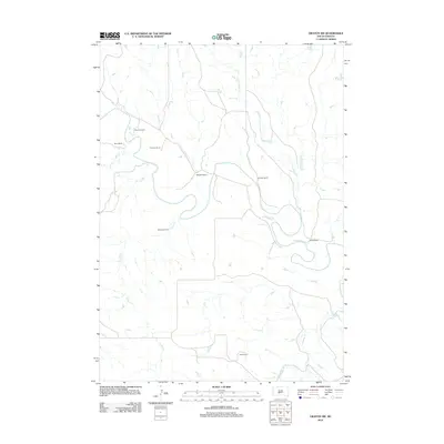 2012 Map of Okaton SW, 2012 Print