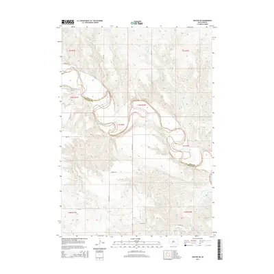2015 Map of Okaton SW, 2015 Print