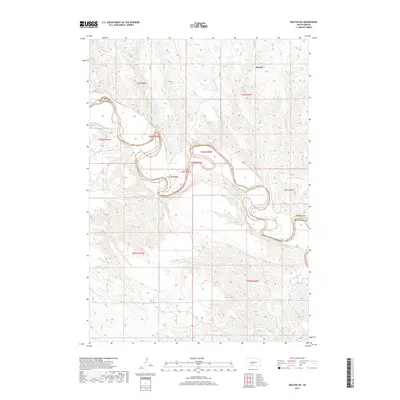 2017 Map of Okaton SW, 2017 Print