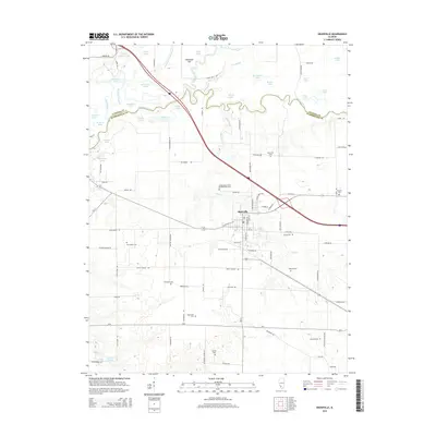 2015 Map of Okawville, 2015 Print