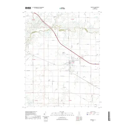 2018 Map of Okawville, 2018 Print