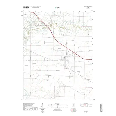 2021 Map of Okawville, 2021 Print