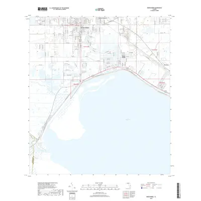2018 Map of Okeechobee, 2018 Print