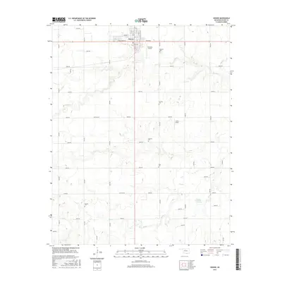 2016 Map of Okeene, 2016 Print