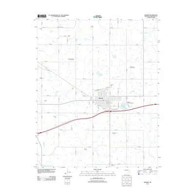 2012 Map of Okemah, 2012 Print