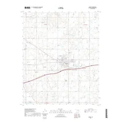 2018 Map of Okemah, 2018 Print