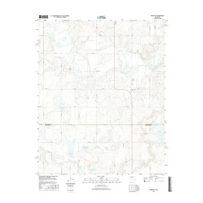 2016 Map of Okemah SE, 2016 Print