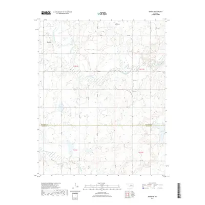 2018 Map of Okemah SE, 2018 Print