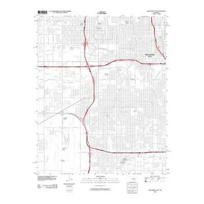 2009 Map of Oklahoma City, 2009 Print