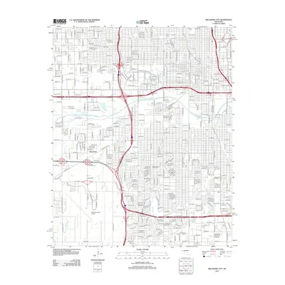 2012 Map of Oklahoma City, 2012 Print