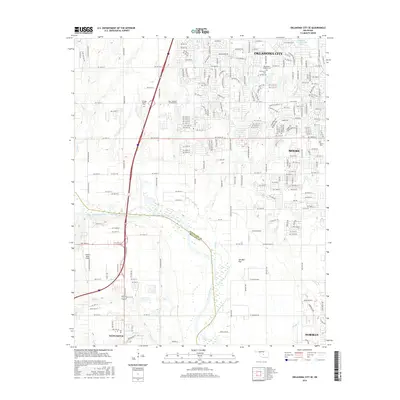 2016 Map of Oklahoma City SE, 2016 Print