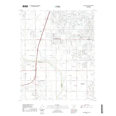 2018 Map of Oklahoma City SE, 2018 Print