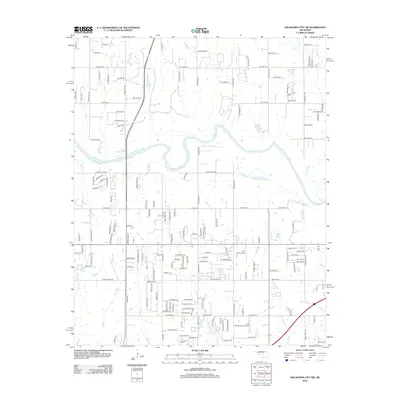 2012 Map of Oklahoma City SW, 2012 Print