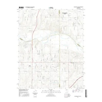 2016 Map of Oklahoma City SW, 2016 Print