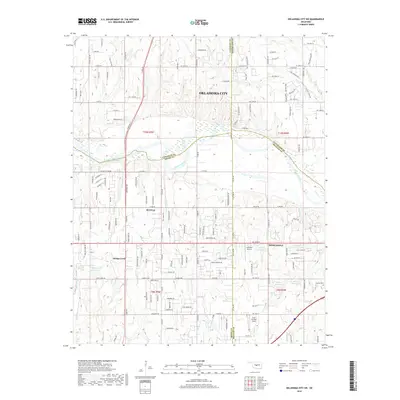 2018 Map of Oklahoma City SW, 2018 Print