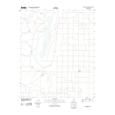 2010 Map of Oklahoma Flat, 2010 Print