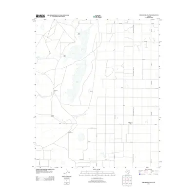 2012 Map of Oklahoma Flat, 2012 Print