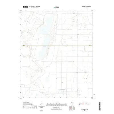2019 Map of Oklahoma Flat, 2019 Print