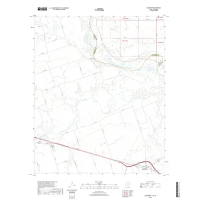 2019 Map of Oklaunion, 2019 Print