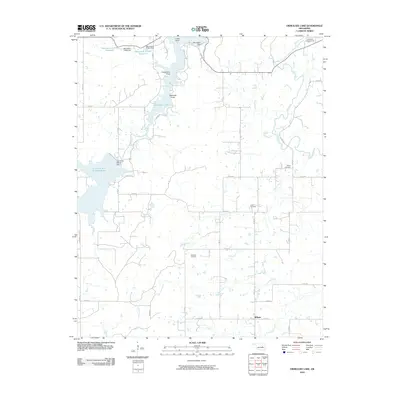 2010 Map of Okmulgee Lake, 2010 Print