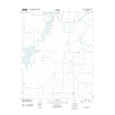 2012 Map of Okmulgee Lake, 2012 Print