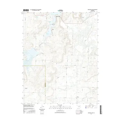 2016 Map of Okmulgee Lake, 2016 Print