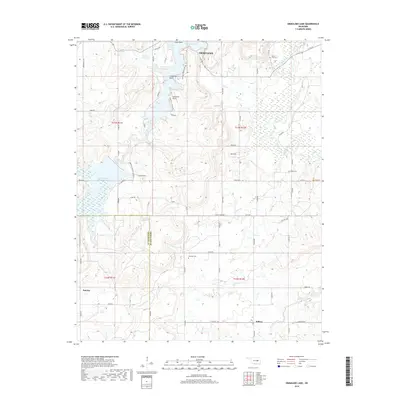 2018 Map of Okmulgee Lake, 2018 Print