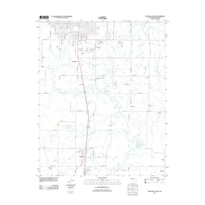 2012 Map of Okmulgee South, 2012 Print