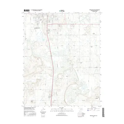 2016 Map of Okmulgee South, 2016 Print