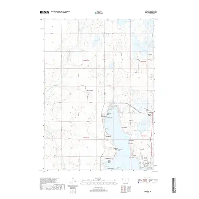 2018 Map of Okoboji, 2018 Print
