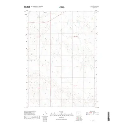 2017 Map of Okreek SE, 2017 Print
