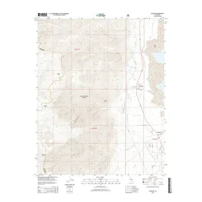2015 Map of Olancha, 2015 Print