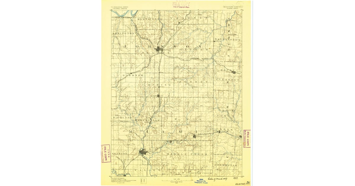 1800s (19th Century) Maps of Paola, KS | Pastmaps