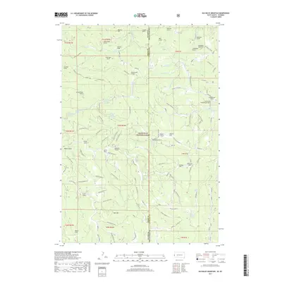 2017 Map of Old Baldy Mountain, 2017 Print