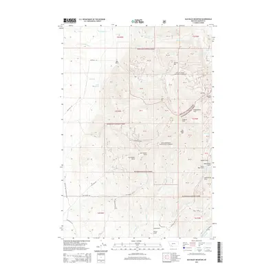 2014 Map of Old Baldy Mountain, 2014 Print