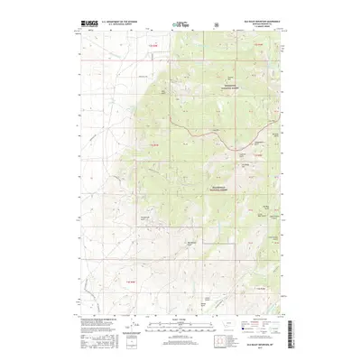 2017 Map of Old Baldy Mountain, 2017 Print