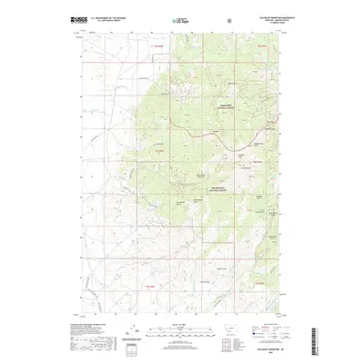 2020 Map of Old Baldy Mountain, 2020 Print