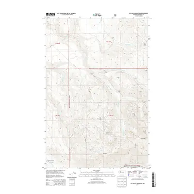 2014 Map of Old Baldy Mountain, 2014 Print