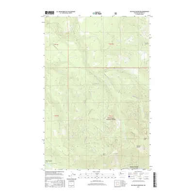 2017 Map of Old Baldy Mountain, 2017 Print