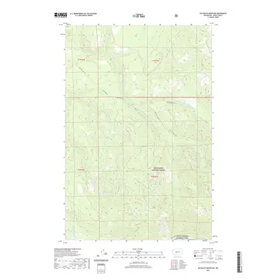 2020 Map of Old Baldy Mountain, 2020 Print