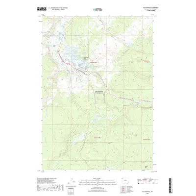 2017 Map of Old Faithful, 2017 Print