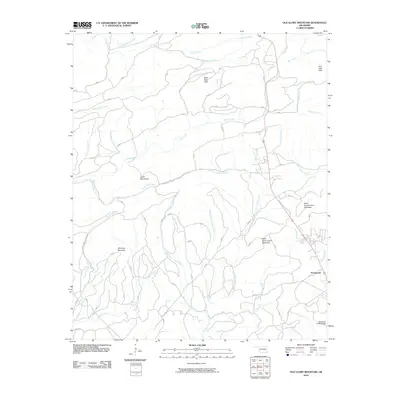 2010 Map of Old Glory Mountain, 2010 Print