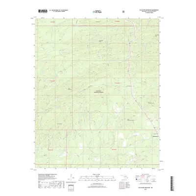 2018 Map of Old Glory Mountain, 2018 Print