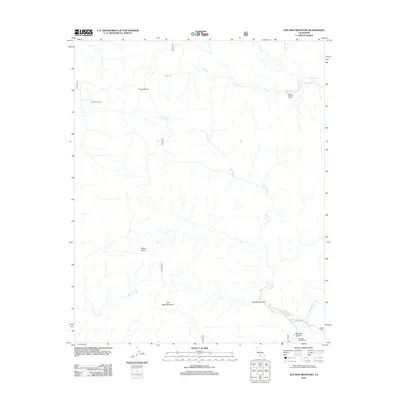 2012 Map of Old Man Mountain, 2012 Print