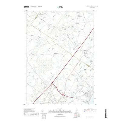2018 Map of Old Orchard Beach, 2018 Print