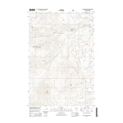 2014 Map of Old Scab Mountain, 2014 Print