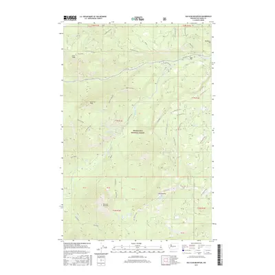 2017 Map of Old Scab Mountain, 2017 Print